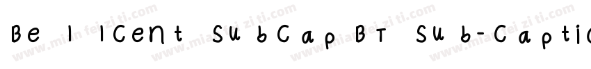 BellCent SubCap BT Sub-Caption字体转换